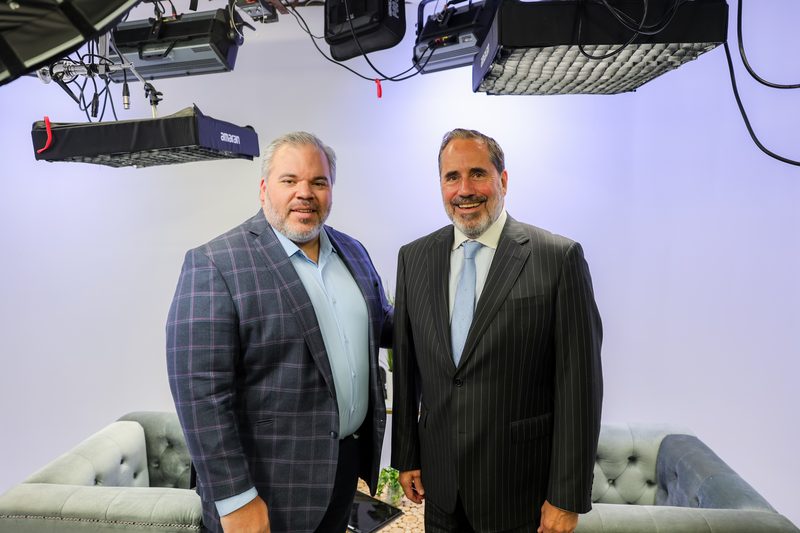 Ryan Harper and Arthur Hollingsworth on the set after the taping