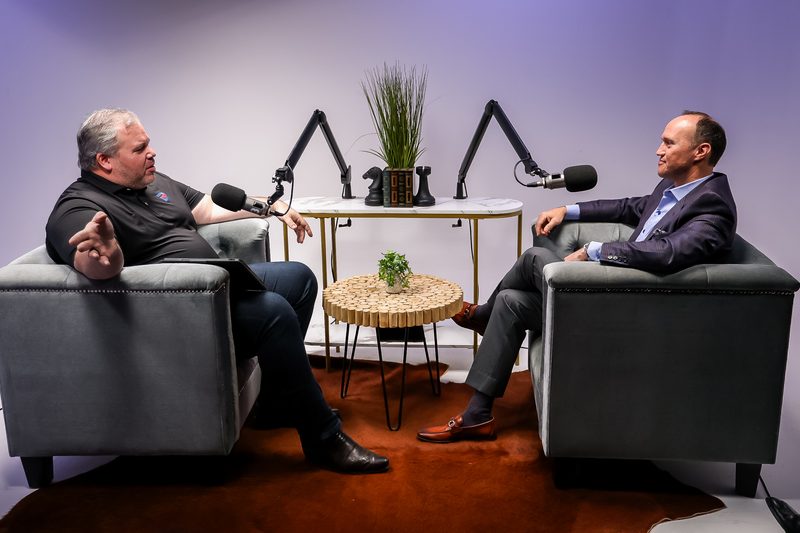 Ryan Harper and Rob Anderson in conversation on The Private Equity Show set
